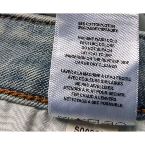 Vigoss Marley Jean Short Mid Rise Distressed Light Wash Size 24W - Picture 7 of 10